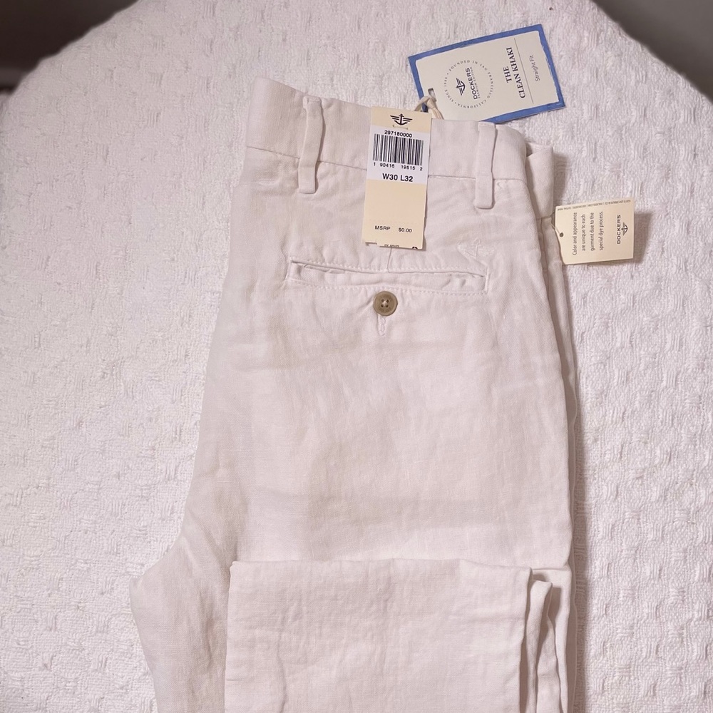 New Dockers White Straight Men’s Pants